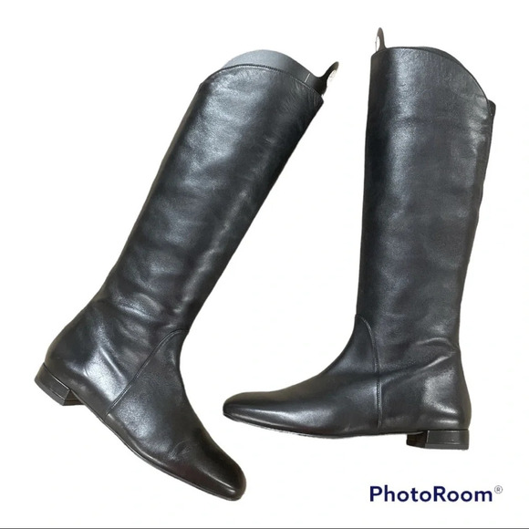 NEW Stuart Weitzman Halftime Leather Tall Knee High Boots - Picture 1 of 16